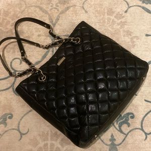 Kate Spade Black Quilted Shoulder Bag